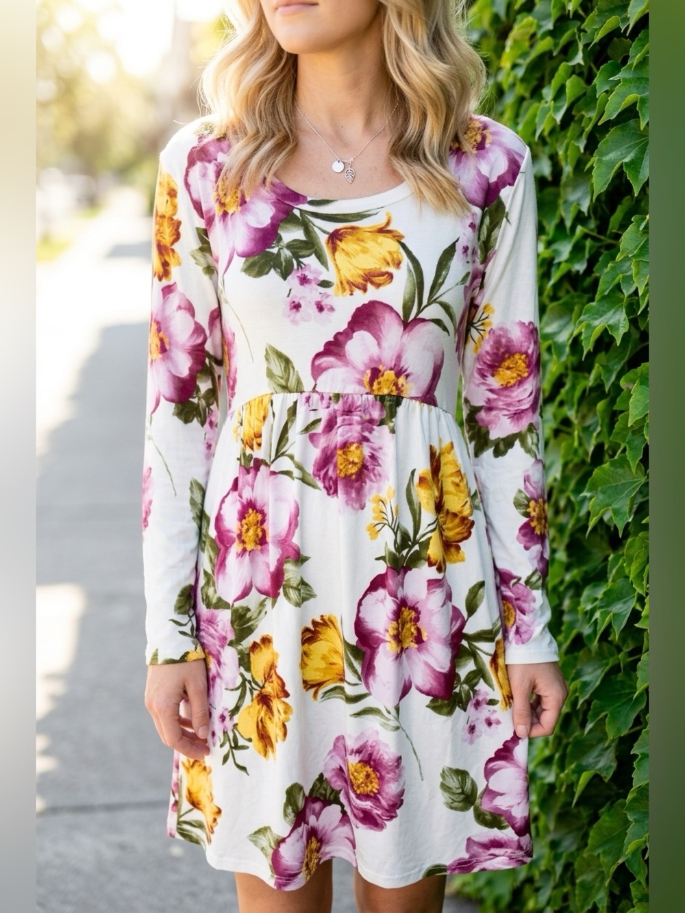 Floral Long Sleeve Dress
